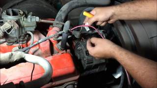 externally regulated alternator to internally regulated conversion EASY WAY gm how to [upl. by Atteyram]