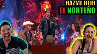 Reacción a me CAIGO de RISA  Todos contra el NORTEÑO en HAZME REIR [upl. by Lothair]