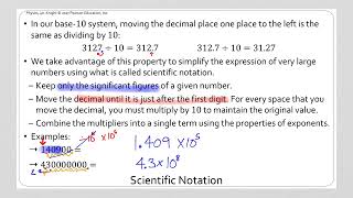 Objective 01 Math Methods in Physics  Lesson 03 Scientific Notation and Unit Prefixes [upl. by Hyatt]