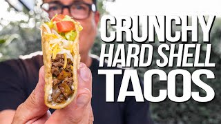 CRUNCHY HARD SHELL TACO FIESTA AT HOME  SAM THE COOKING GUY [upl. by Sitoel]