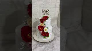 wedding cake💕cake homemade theme yummy [upl. by Yssirhc]