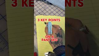 3 key points for pant leg👖tailoring sewing denimfashion sewingsecrets [upl. by Ursulette]