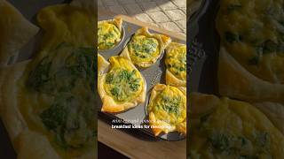 Mini Egg and Spinach Quiche  Breakfast Meal Prep mealprep breakfast eggs recipe lunch dinner [upl. by Everard]