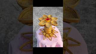 Beautiful diya stand using newspapershorts youtubeshorts viraldiy diyastand trendingdiwali [upl. by Neeven]