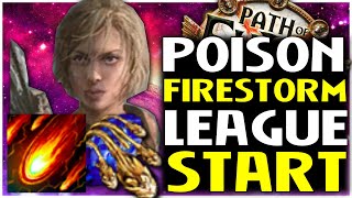 Poison Firestorm Pathfinder League Starter Build Ended Up Impressing Me  PoE [upl. by Colburn]