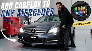 You Can Easily Add CarPlay To Any Mercedes With This Simple Trick [upl. by Atirac604]