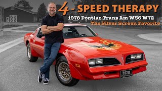 4SPEED THERAPY 1978 Pontiac Trans Am WS6 W72 – The Silver Screen Favorite [upl. by Grannias]