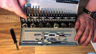 Mannesmann Gewindeschneidsatz 32tlg M53250B unboxing und Anleitung [upl. by Weinrich603]