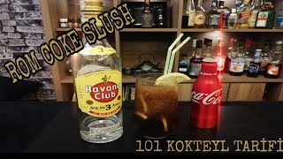 YÜKSEK ALKOLLÜ KOKTEYL TARİFLERİ  ROM COKE SLUSH [upl. by Adnilram]