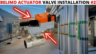 HVAC Belimo Actuator Valve InstallationReplacement 2 For a 4 Pipe Fan Coil Unit ARB24SR  B240 [upl. by Aneeras]