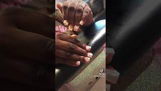 Kiddie mini shortie Frenchie nails fortheloveofnails beautytrends nailtech YouTube [upl. by Eiroc]