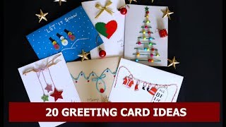 20 DIY Handmade Christmas Card Ideas  Easy Christmas Greeting Card Making Ideas By Aloha Crafts [upl. by Bound]