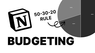 How to use Notion for Budgeting 503020 Rule [upl. by Timmy]