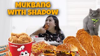 JOLLIBEE MUKBANG WITH SHADOW🍗 [upl. by Kessel362]