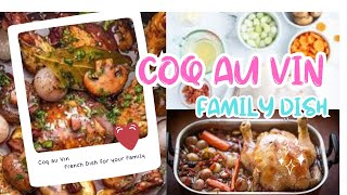 Coq au Vin  French Dish for Your Family Recipe amp Techniques Revealed [upl. by Querida]