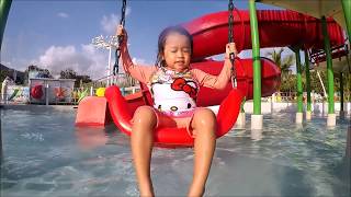 Water Park Slides and Playground Palawan Waterpark Family Fun  Donna The Explorer [upl. by Nnyleimaj]