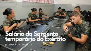 Salário do Sargento temporário do Exército [upl. by Adiv]