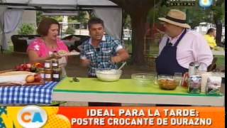 Postre crocante de durazno [upl. by Rosmarin]