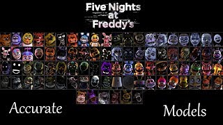 Most Accurate FNaF SFM Models 2018 Outdated Watch 2021 Ver [upl. by Coffey]