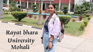 Rayat BAHRA University Mohali chandigarh mohali university vlog [upl. by Retniw225]