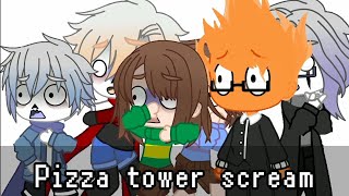 Meme  Pizza tower scream  Ships  Undertale  Gacha club  My AU [upl. by Sokairyk859]