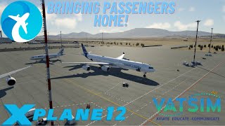 XPlane 12  Airbus House Toliss A340 600  Bringing Concorde Passengers Home [upl. by Soule]