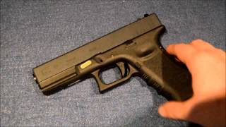 WE G Series Glock 17 Airsoft Pistol Review [upl. by Wampler]