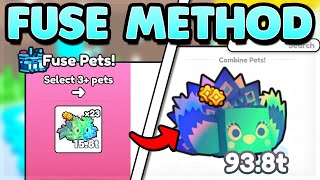 The BEST MILLIONAIRE FUSE METHOD Is INSANE In PET SIMULATOR 99 [upl. by Leirua]