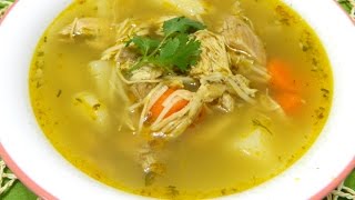 Sopa de pollo con fideos [upl. by Theodor837]