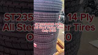 ST23580R16 14Ply All Steel Heavy Duty Trailer Tires On Sale 130 [upl. by Aggappera732]