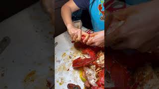 Freshest Lobster Claw very tender Angry Crab Shack HendersonLas Vegas eatandoutlasvegas [upl. by Ihcalam]