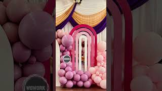 rainbow arch backdrop for wedding decorations [upl. by Adnylg821]