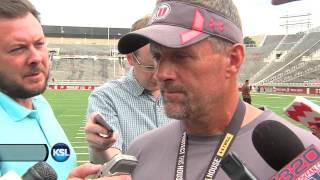 Utah head coach Kyle Whittingham post scrimmage 8122014 [upl. by Anoy225]