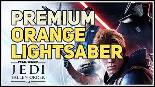 Premium Orange Lightsaber Star Wars Jedi Fallen Order [upl. by Naveb]