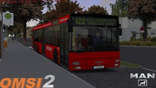 Omsi 2  Ahlheim Laurenzbach Updated  Line 122  MAN NL 31315 [upl. by Llibyc612]