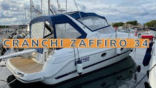 Cranchi Zaffiro 34 2002  Visite complète du bateau  Medin Boats  Sunbird Yacht Sales [upl. by Eachern]