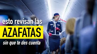 Lo que las AZAFATAS REVISAN en el avión  Ceci de Viaje [upl. by Iteerp]