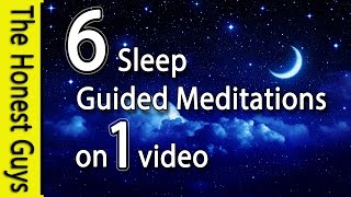 6 Guided Sleep Meditations on one Video No Ads Between Tracks [upl. by Ahseiym627]