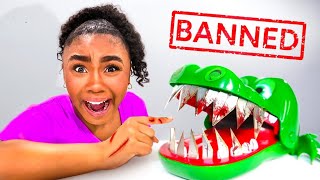 Trying the most DANGEROUS Banned Kids Toys [upl. by Llednol292]