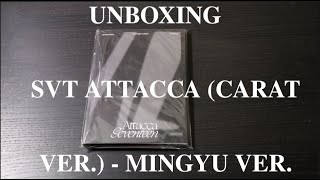 UNBOXING SEVENTEEN ATTACCA Carat Ver  Mingyu [upl. by Iraj]