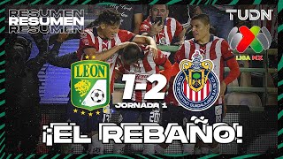 Resumen y goles  León 12 Chivas  AP2023J1  Liga Mx  TUDN [upl. by Ynnol160]