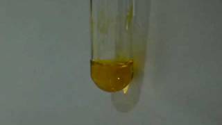 Mixing potassium dichromate and sodium hydroxide [upl. by Camp]