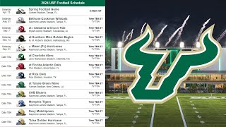 South Florida Football 2024 Schedule Preview amp Prediction [upl. by Ennaeilsel751]