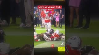 Miami vs Virginia Tech Finish [upl. by Radbun723]