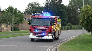 TWO TONES Kempston Retained  Officer Kia  Bedfordshire Fire and Rescue Service [upl. by Adnilahs]