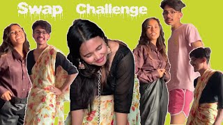 1 Swap Challenge😂😂  Sushma Swap With Suru Our Dog  Humiliating😬 But Funny 😂😂 [upl. by Nhaj]