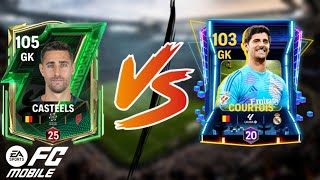 🤯CASTEELS ANIVERSARIO VS COURTOIS RETRO STARS  ✅CUAL es el MEJOR  FC 24 MOBILE [upl. by Omero]