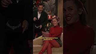 Miley Cyrus singing Santa Babys in her feminist version ❤️‍🔥 mileycyrus jimmyfallon shorts [upl. by Ailegnave]