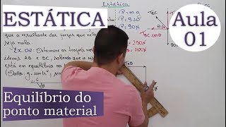 Estática  Aula 01 Equilíbrio do ponto material [upl. by Narud377]