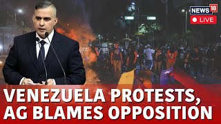 Venezuela Protest LIVE  AG Tarek William Saab Holds Press Briefing On Violent Protests  N18G [upl. by Nattie]